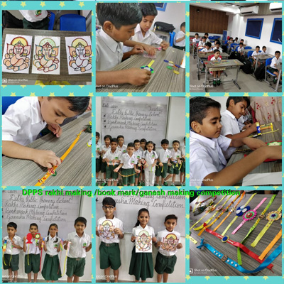 PRIMARY CLASSRAKHI MAKING,GANESH MAKING