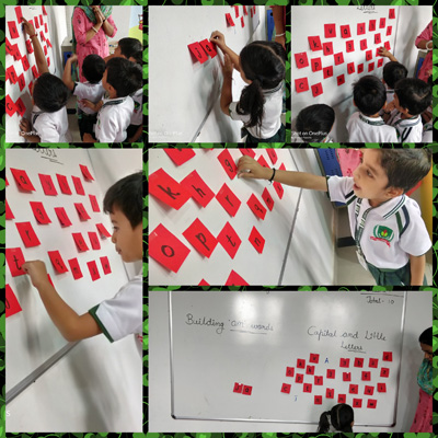 PRE PRIMARY K.G BUILDING '' AM '' WORDS ACTIVITY