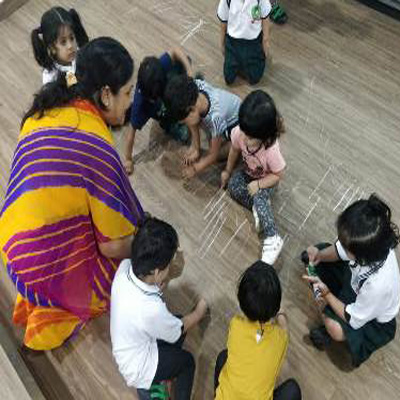 PRE PRIMARYPLAYGROUP STANDING & SLEEPING LINE ACTIVITY